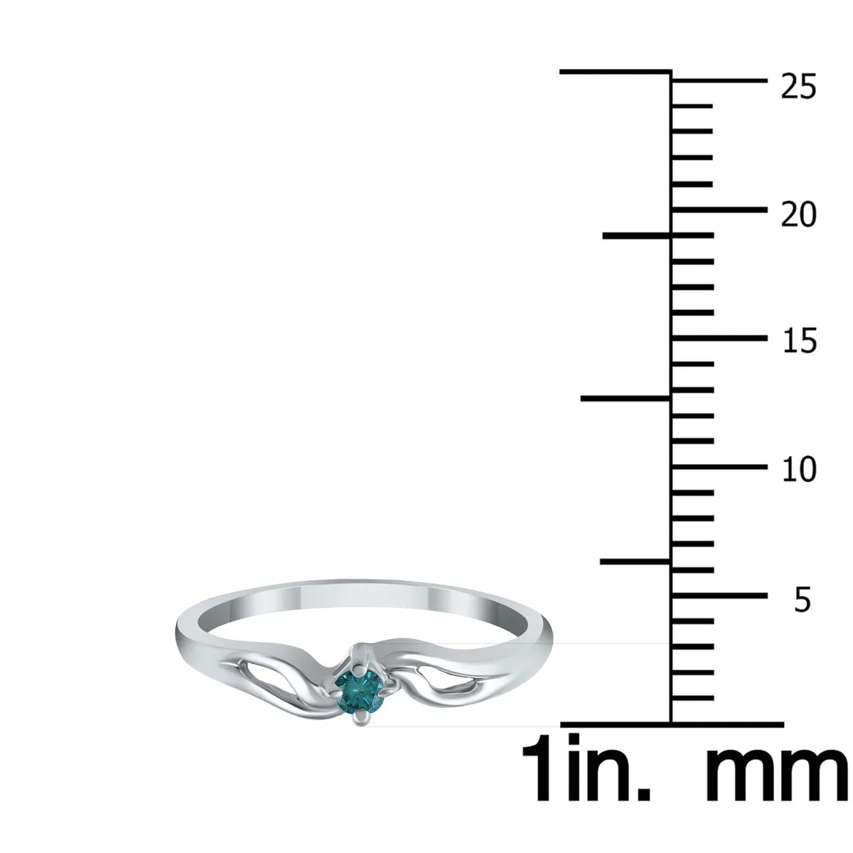 .05 Carat Tw Diamond Promise Ring In 10K White Gold