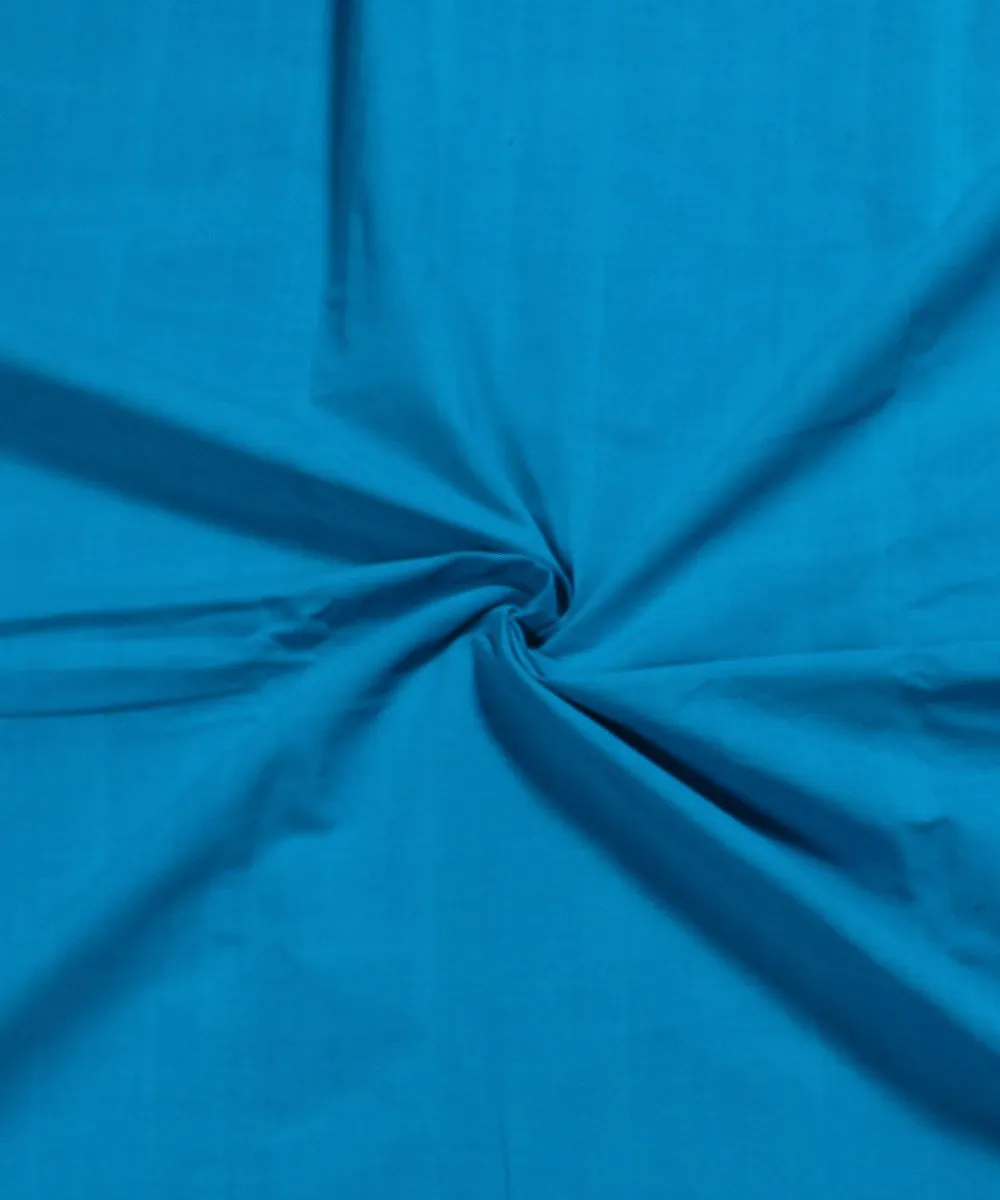 1m Blue Cotton Handloom Fabric