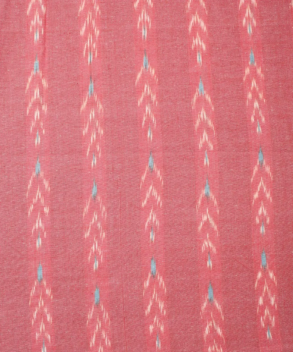 2.5 m Pink cotton handloom pochampally ikat fabric