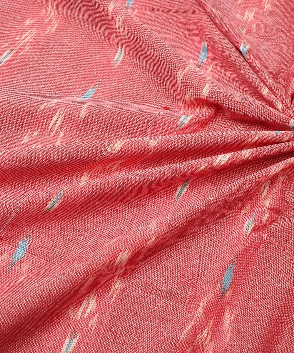 2.5 m Pink cotton handloom pochampally ikat fabric