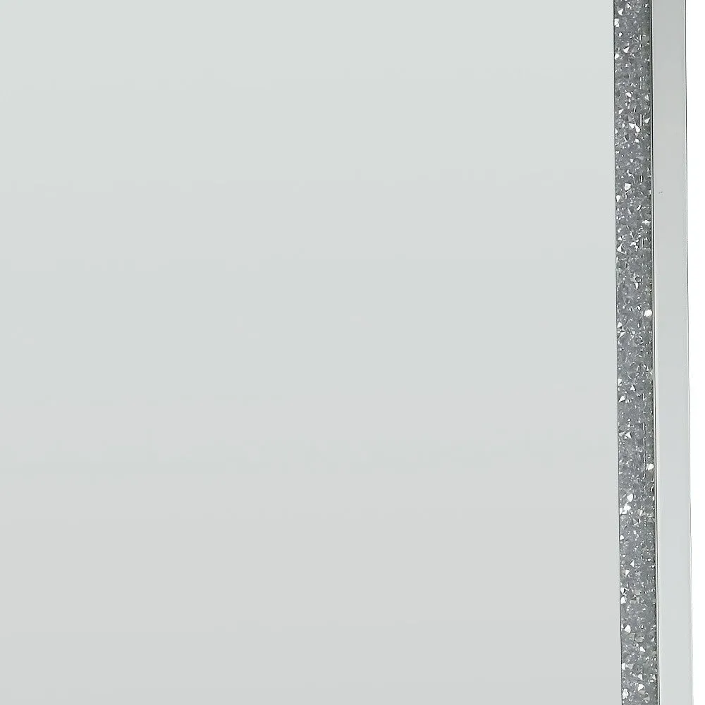 68 LED, Mirrored & Faux Diamonds Lighted Accent Mirror