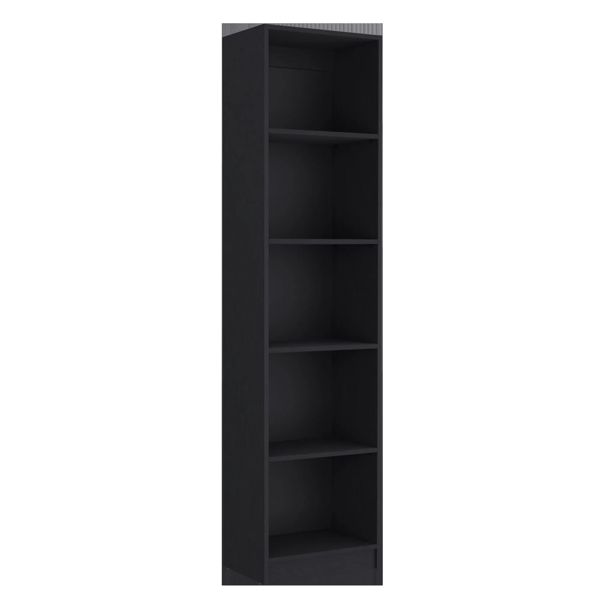 71 Black Five Tier Bookcase