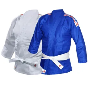 adidas J250 Kids Judo Uniform Gi 9oz Suit   White Belt