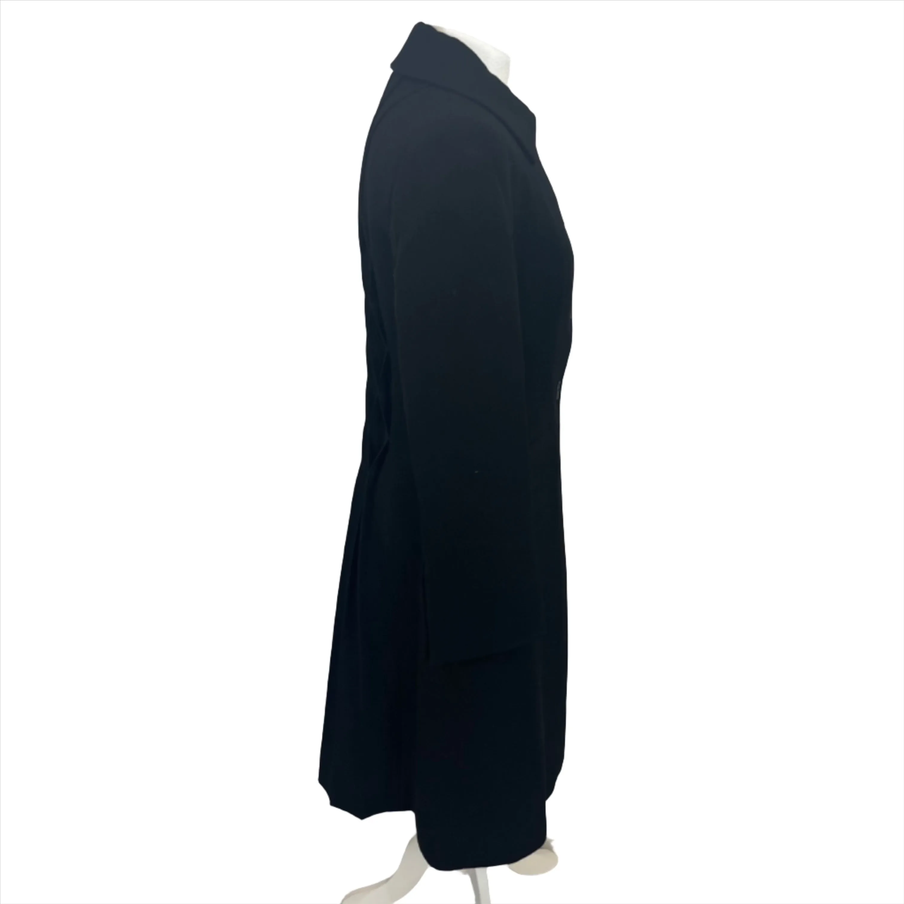 Alberta Ferretti 930 Black Wool Mix Maxi Coat S