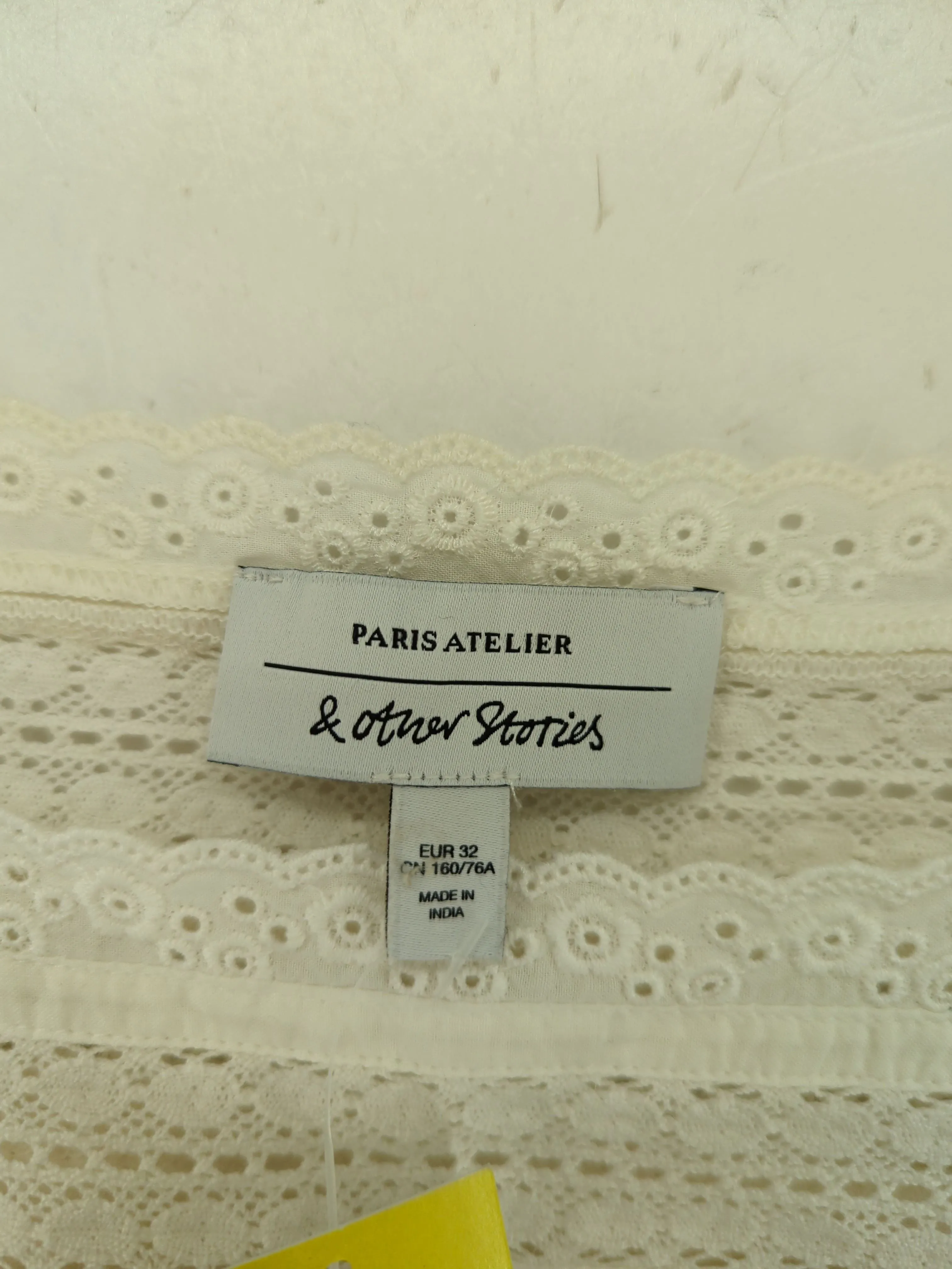 & Other Stories Women's Blouse XXS White 100% Cotton