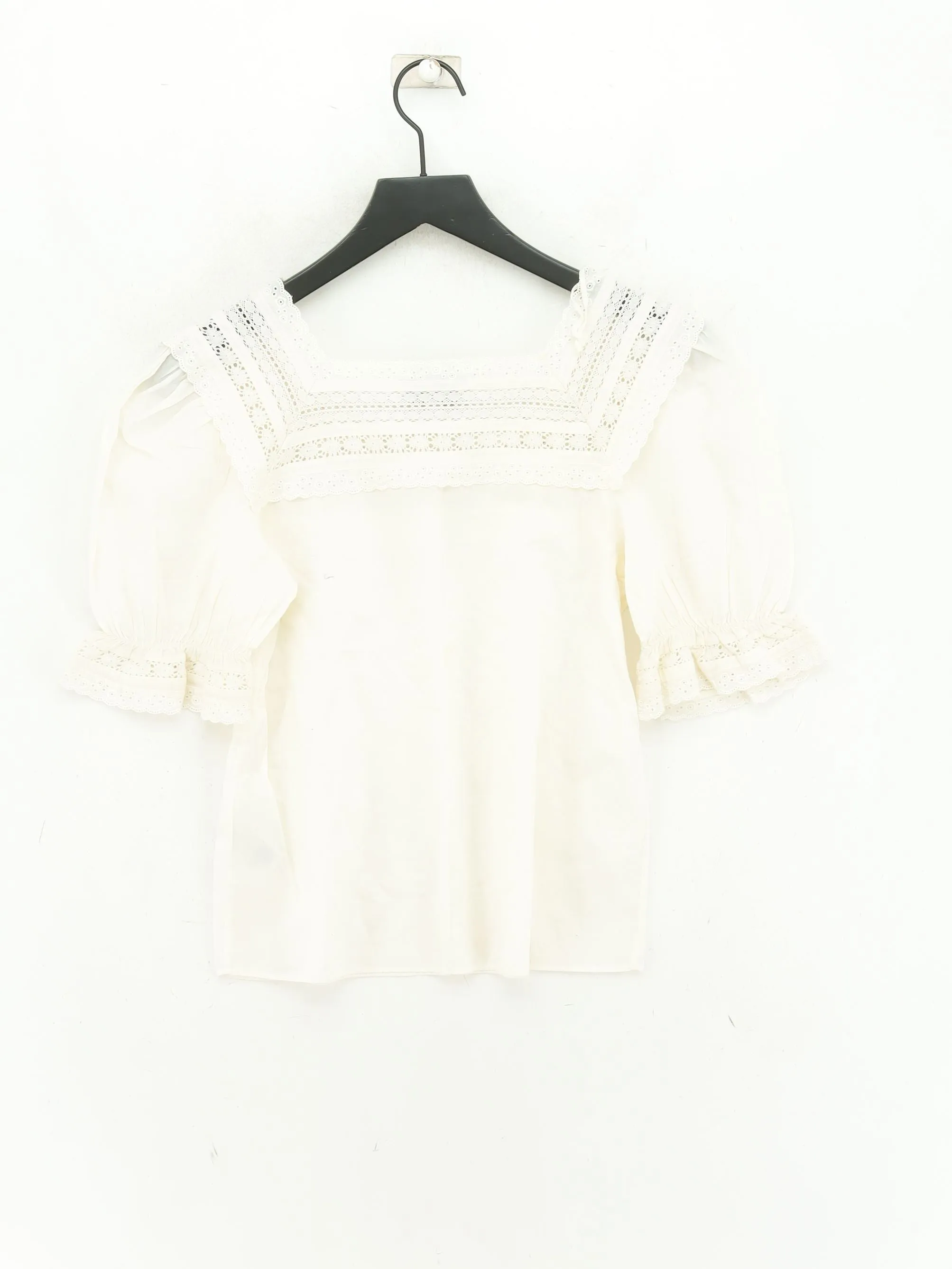 & Other Stories Women's Blouse XXS White 100% Cotton