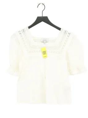 & Other Stories Women's Blouse XXS White 100% Cotton