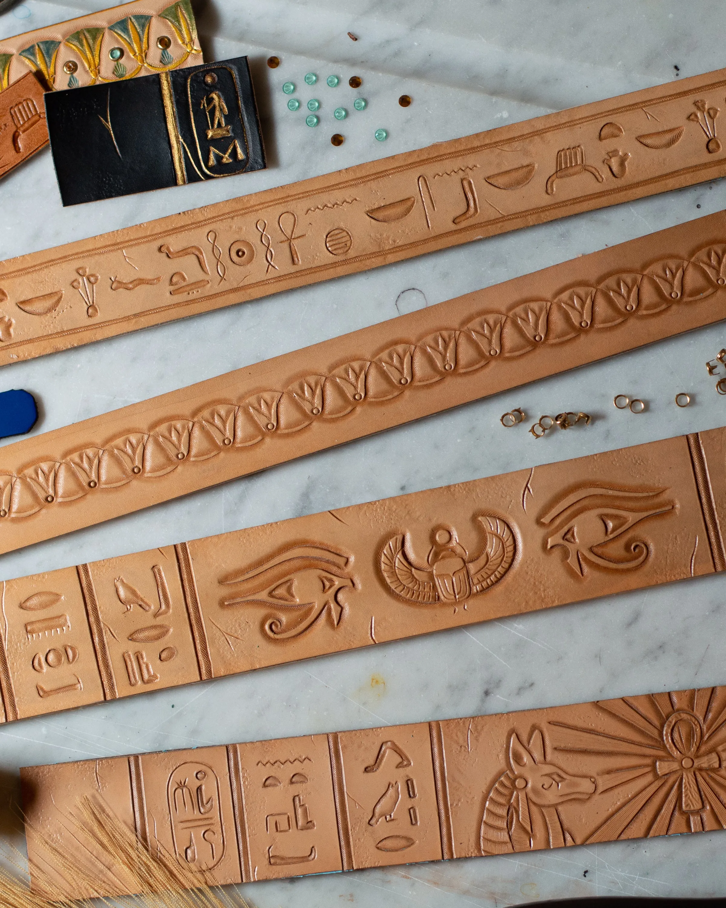 Ancient Egyptian Hieroglyph Dog Collar