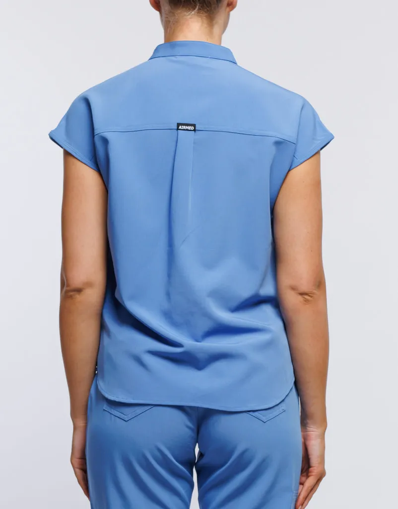 Apollo Scrub Top - Ceil Blue