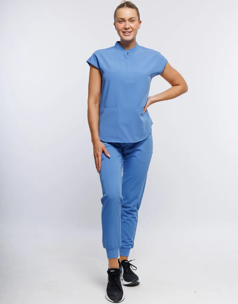 Apollo Scrub Top - Ceil Blue