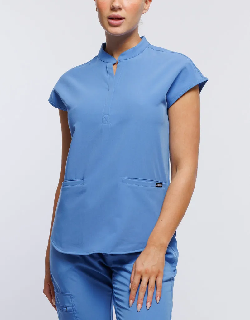 Apollo Scrub Top - Ceil Blue