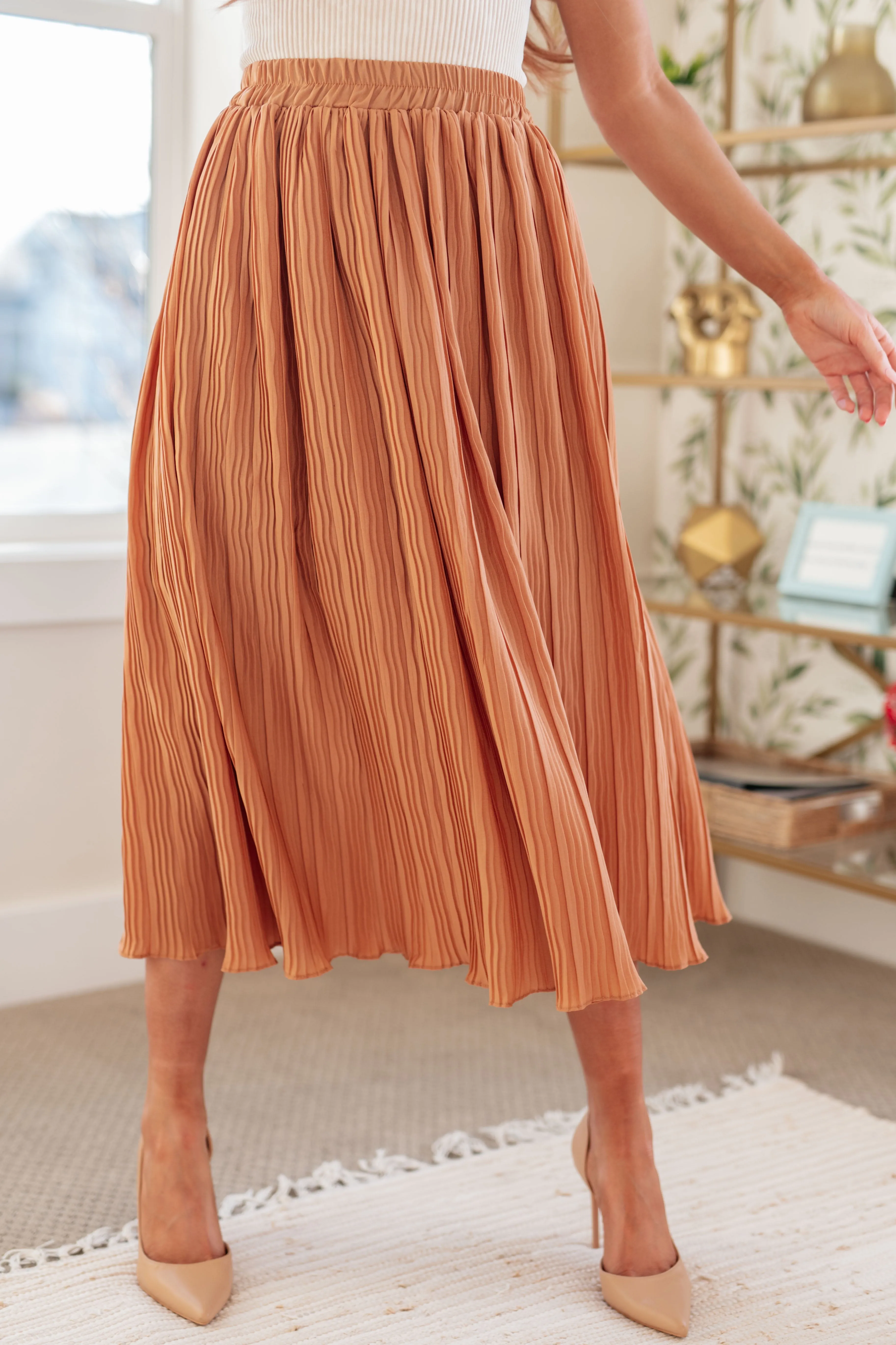 Are You Talking to Me Pleated Midi Skirt- USE CODE SPRING24 for 40% OFF!!!!