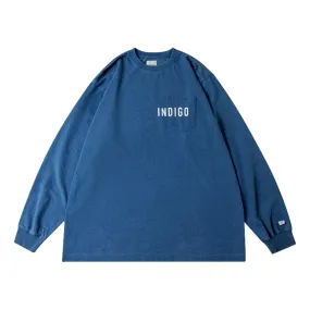 A[S]USL INDIGO LONG TEE-LIGHT BLUE