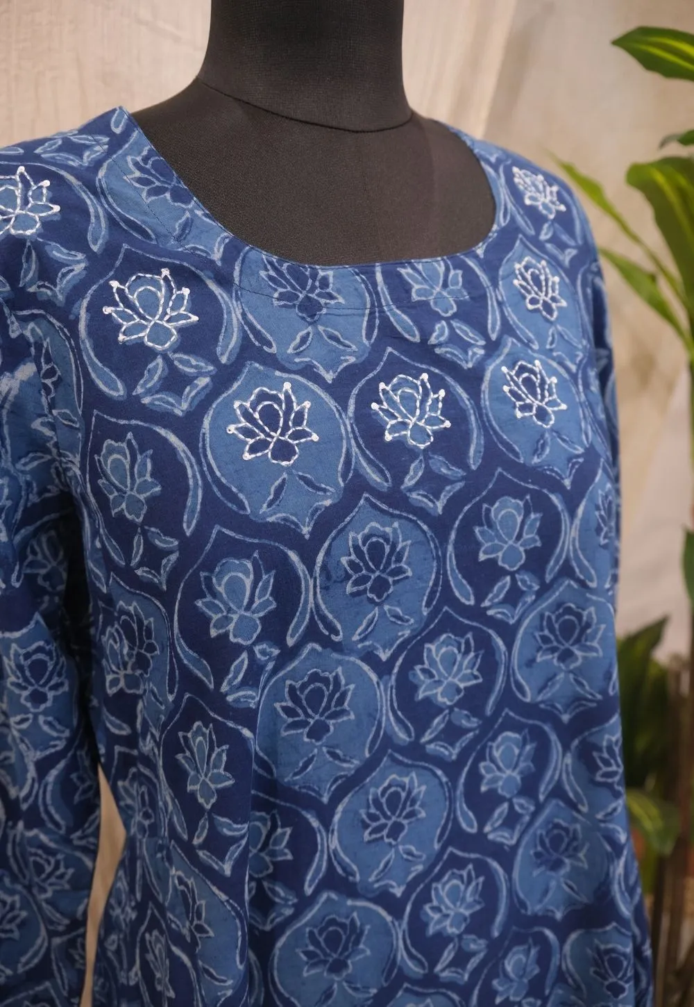 Ayrin Dabu Cotton Kurta