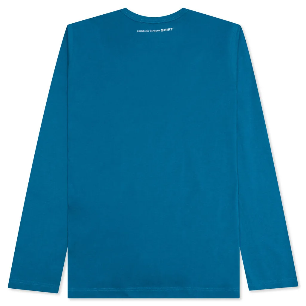 Back Logo L/S Tee - Blue