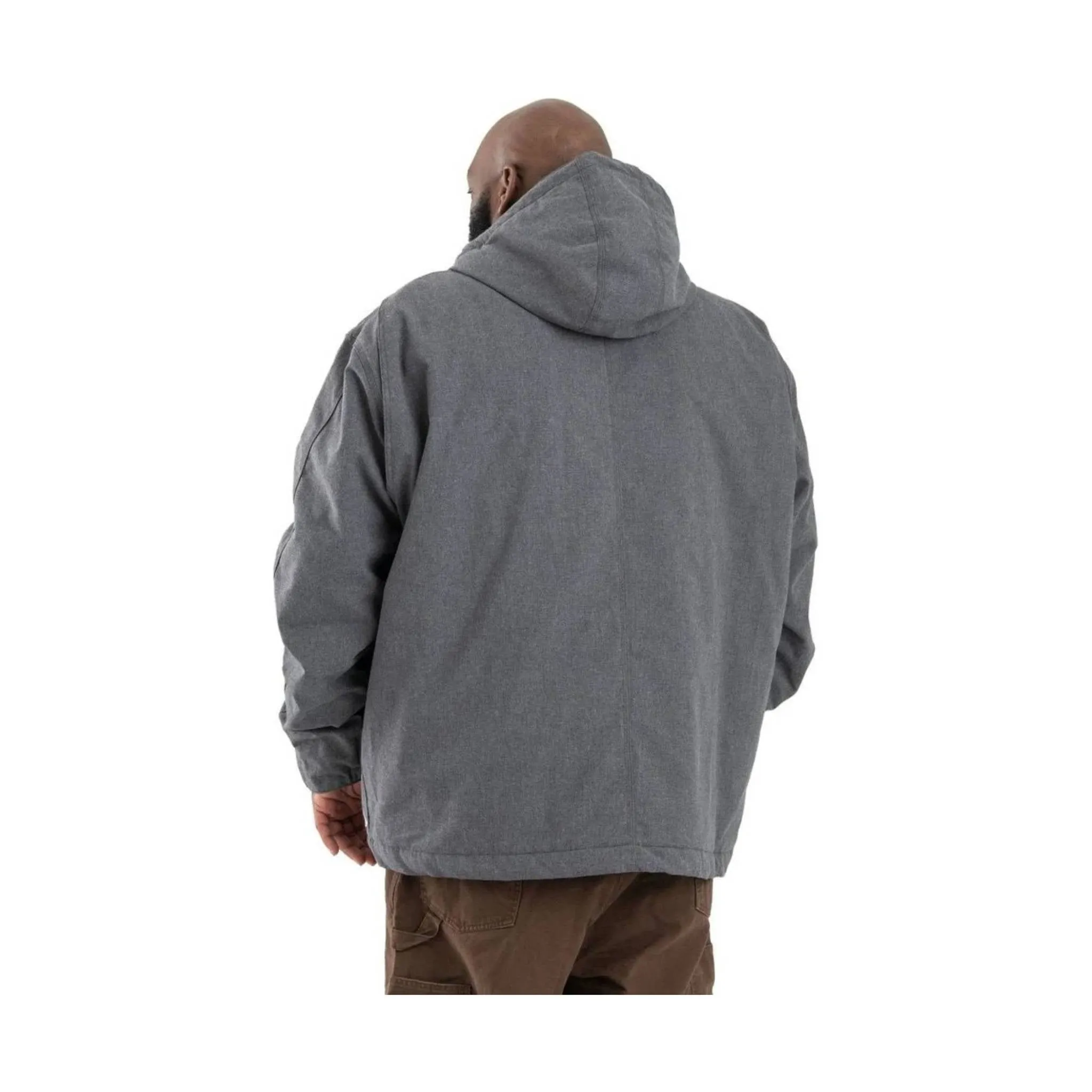 Berne Men's Hooded Work Jacket - Titanium