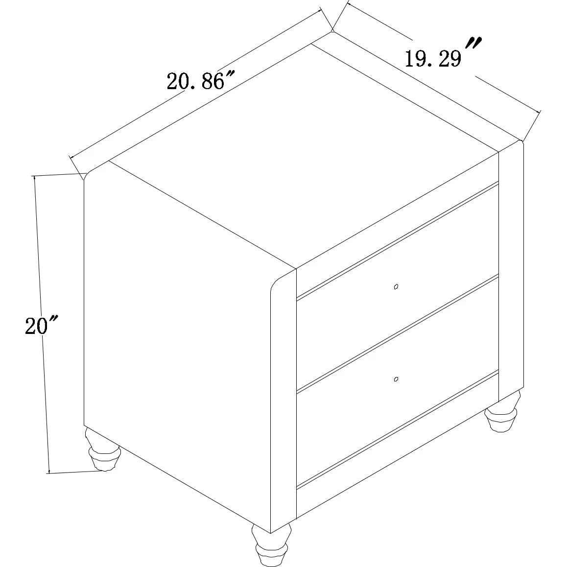 Black Upholstered Queen Platform Bed with Nightstand