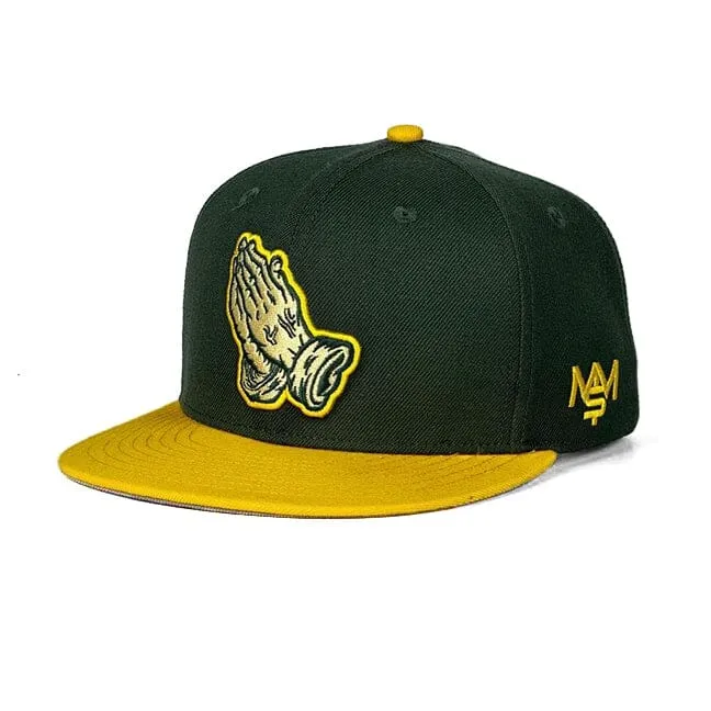 Blessings on Blessings - Dark Green Snapback Cap