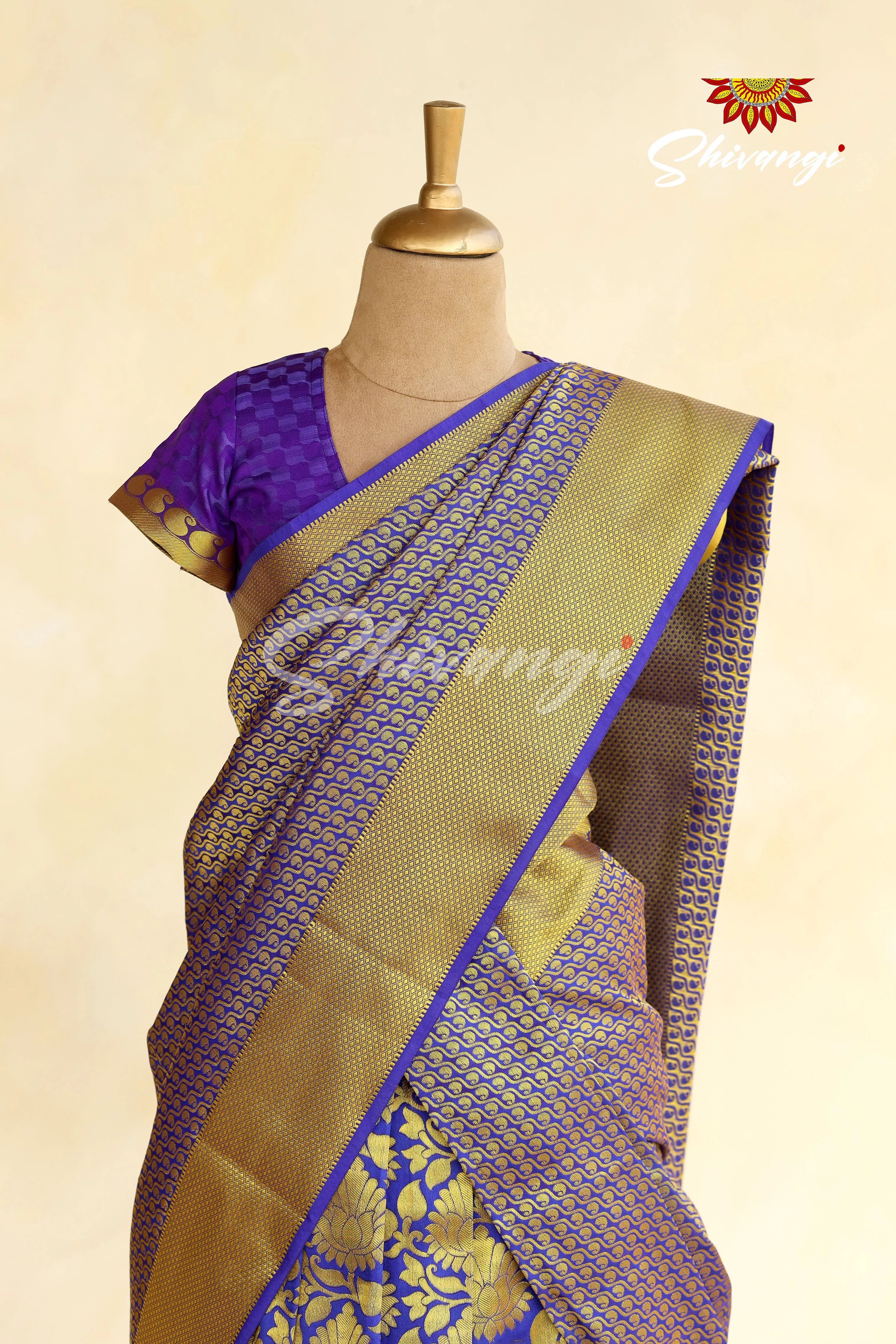 Blue Art Silk Half Saree | Langa Lavani For Girls!!!