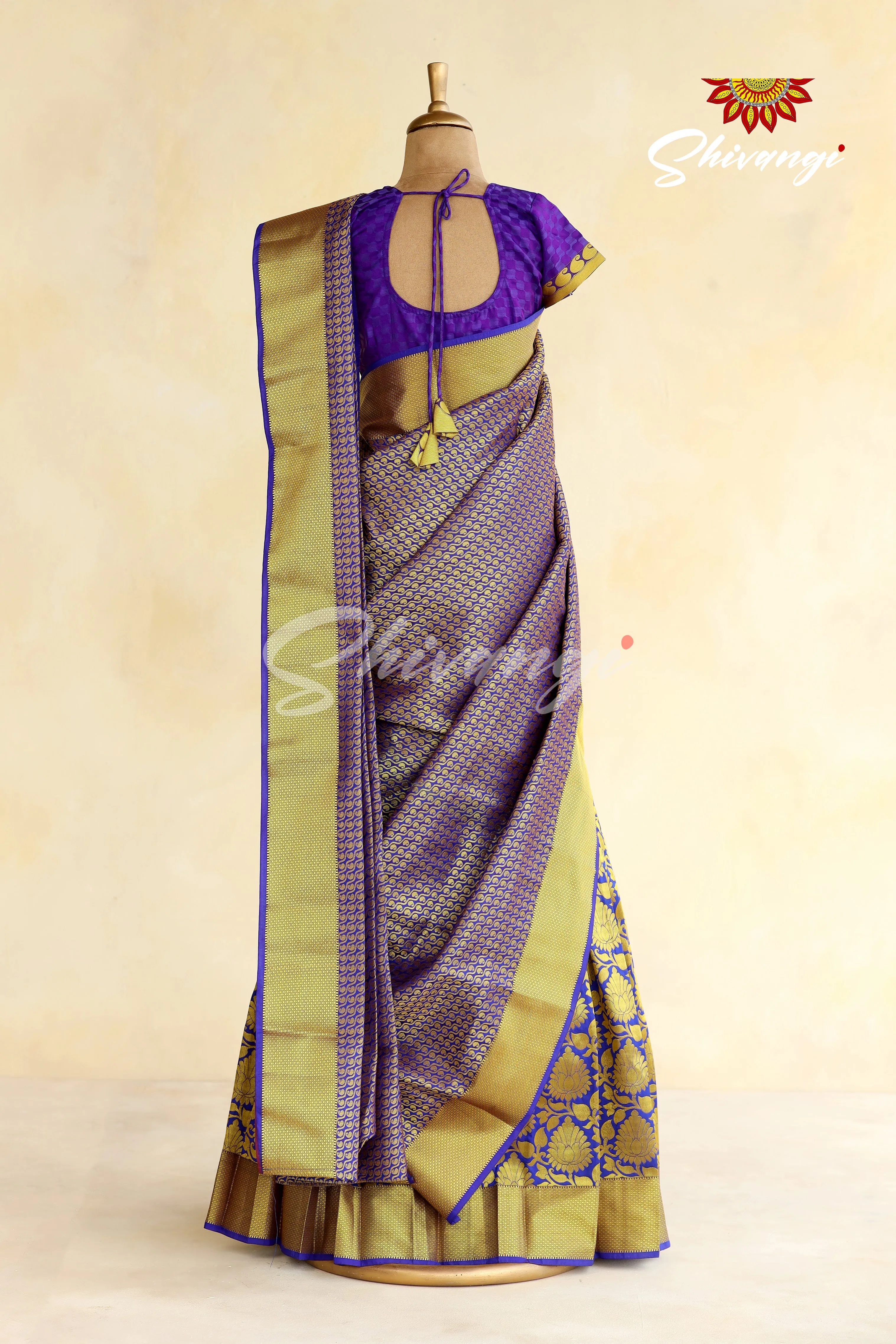 Blue Art Silk Half Saree | Langa Lavani For Girls!!!