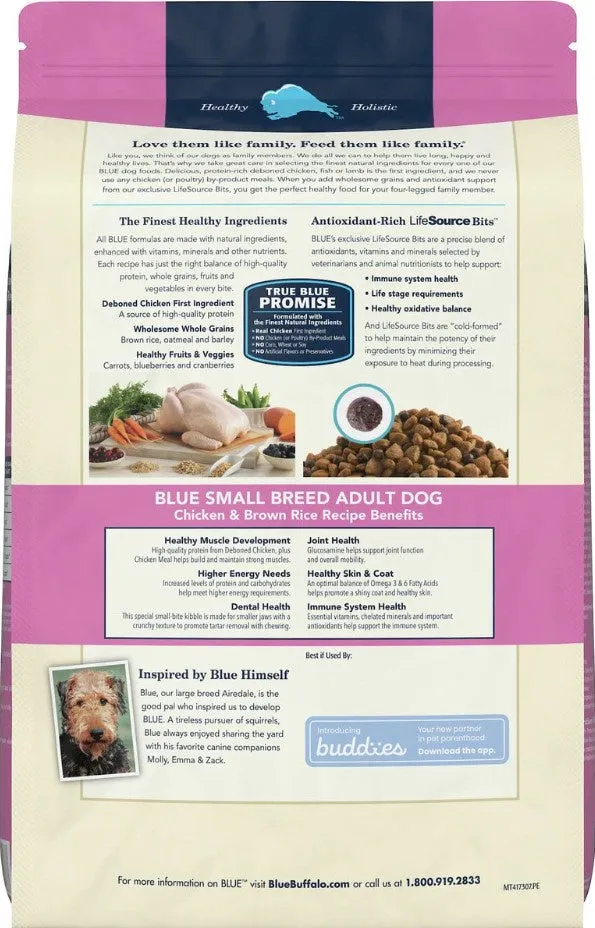 Blue Buffalo Life Protection Natural Chicken & Brown Rice Recipe Small Breed Adult Dry Dog Food