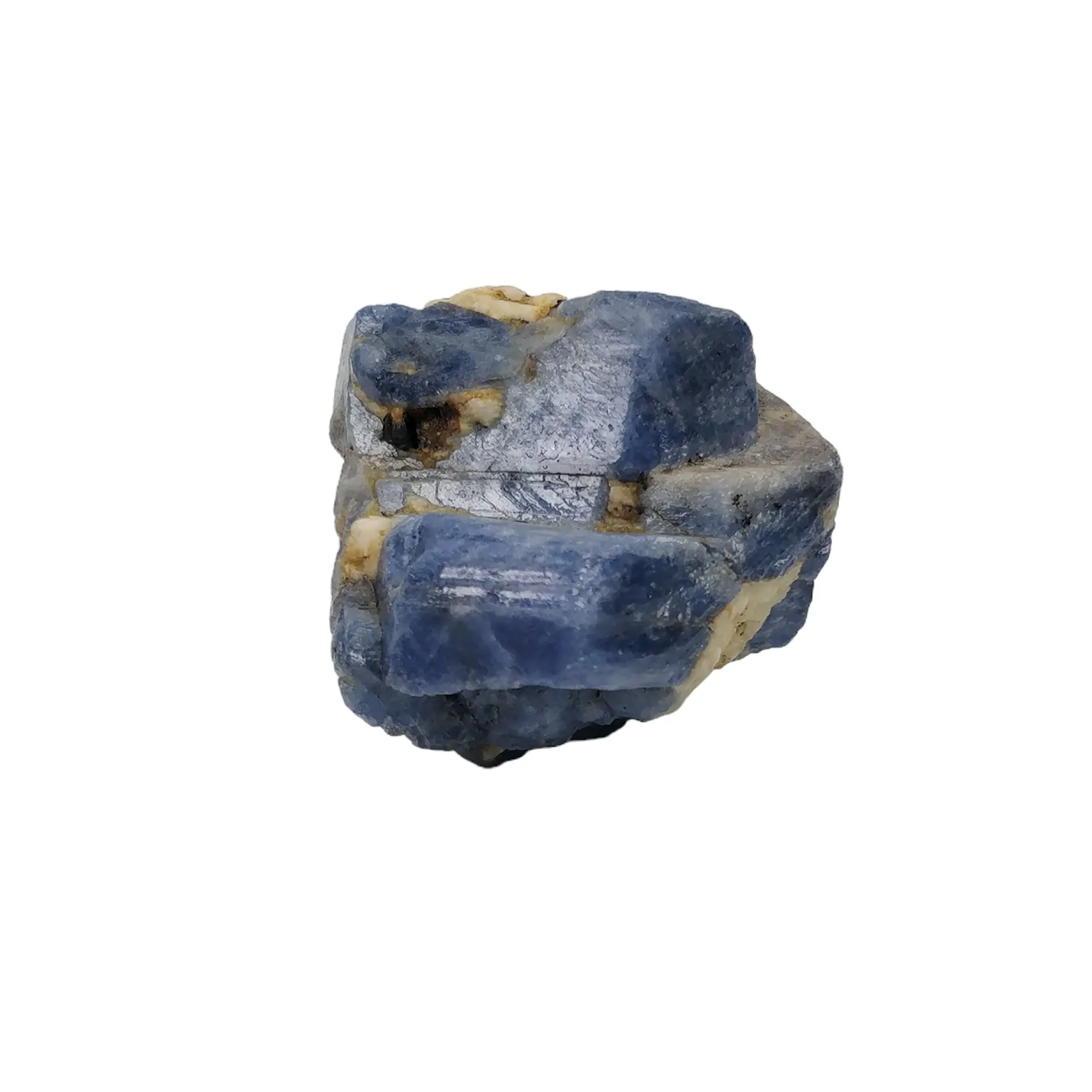 BLUE SAPPHIRE Gemstone Crystal : 934.35cts Natural Unheated Sapphire Corundum Rough Specimen 52*55mm