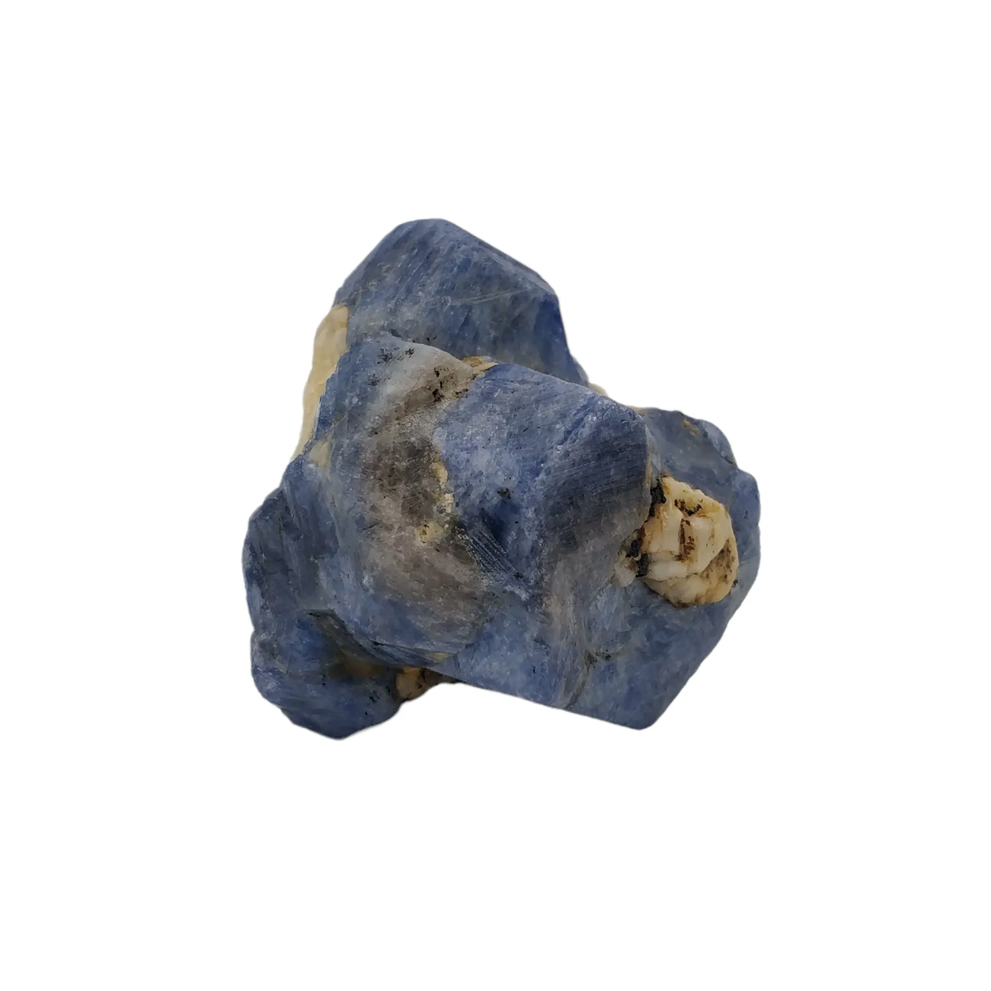 BLUE SAPPHIRE Gemstone Crystal : 934.35cts Natural Unheated Sapphire Corundum Rough Specimen 52*55mm