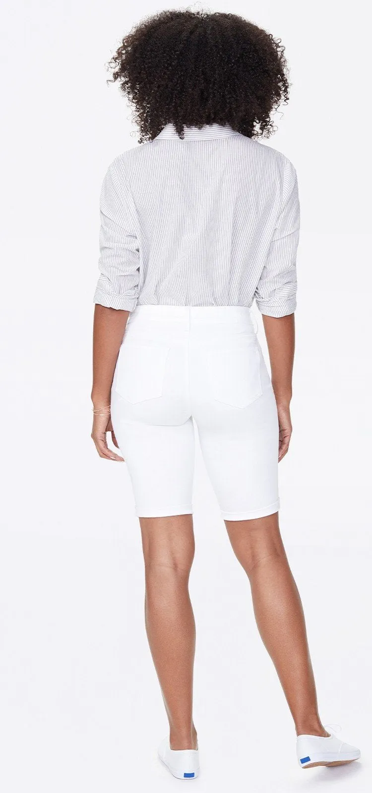 Briella Short Wit Premium Denim | Optic White