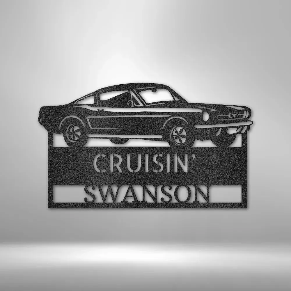 Car Monogram - Custom Steel Sign