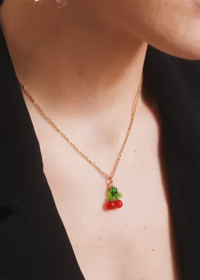 Cherry Simple Chain Necklace