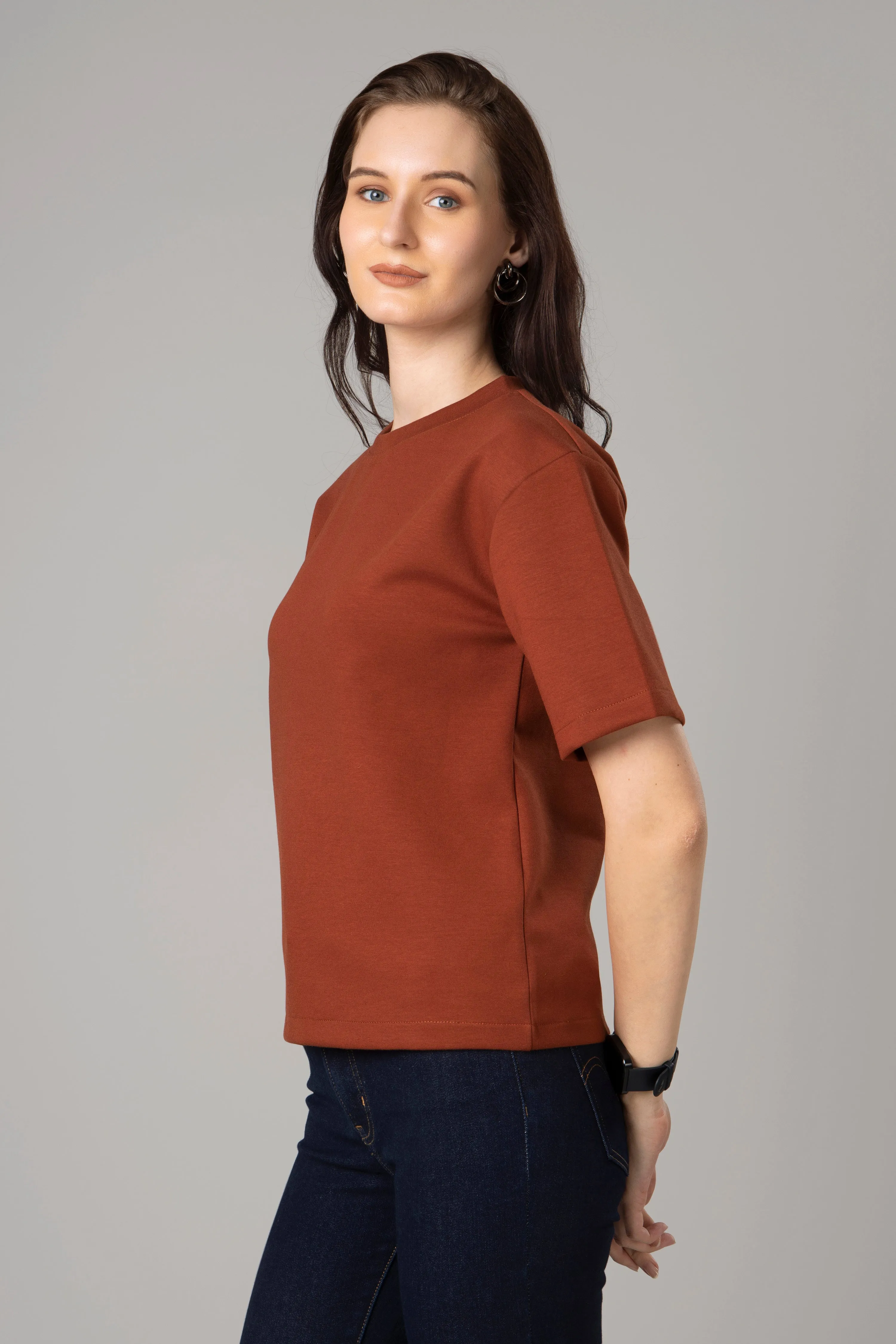 Classic Plain T-Shirt For Women