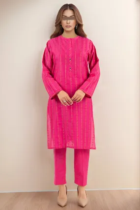 Cotton Jacquard Stitched 2 Piece (Shirt/Trouser)