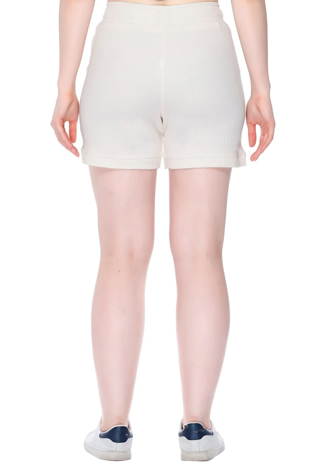 Cotton Shorts For Women - Plain Bermuda Combo (Rosy Pink/Yellow/Pearl White)