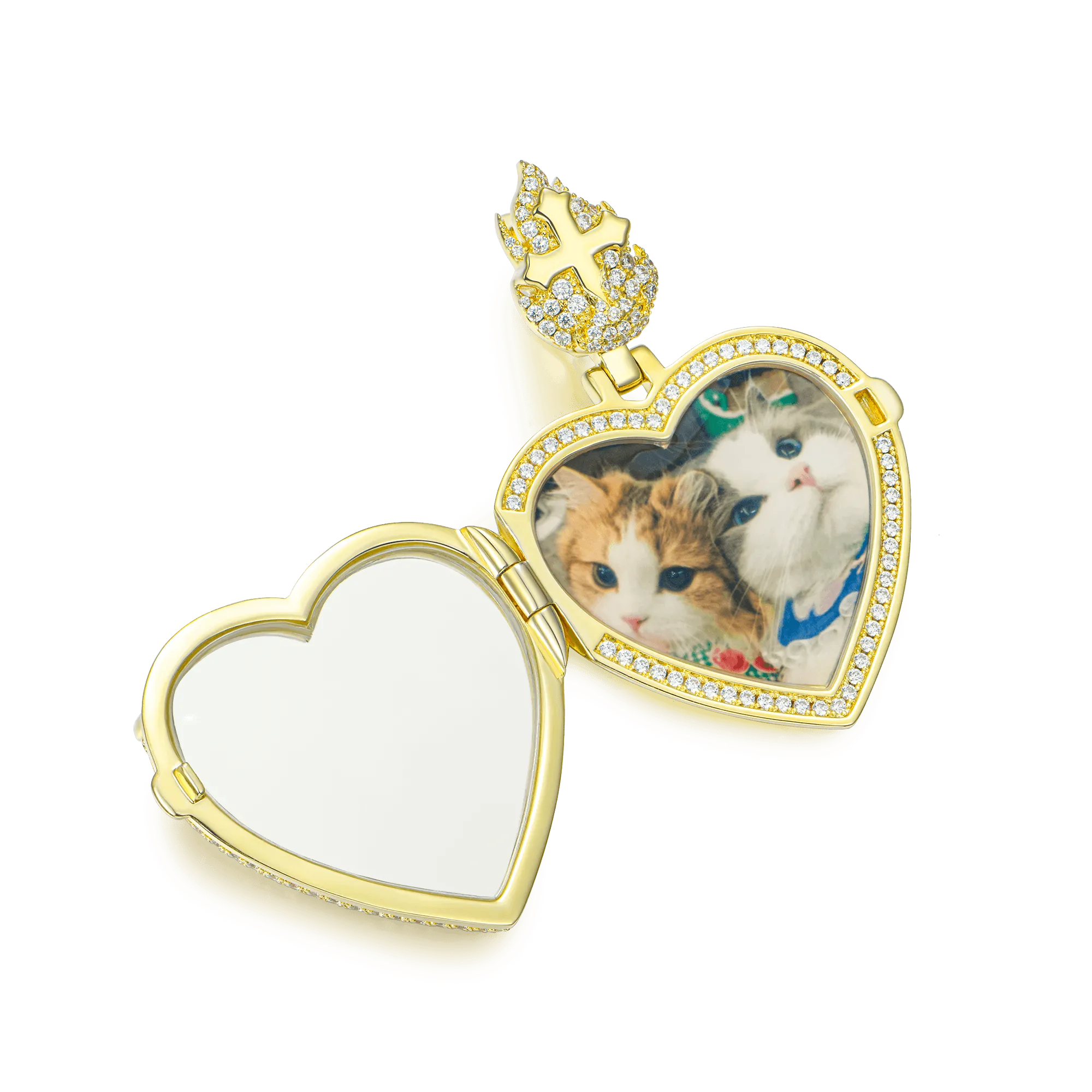 Custom Heart Locket Photo Pendant