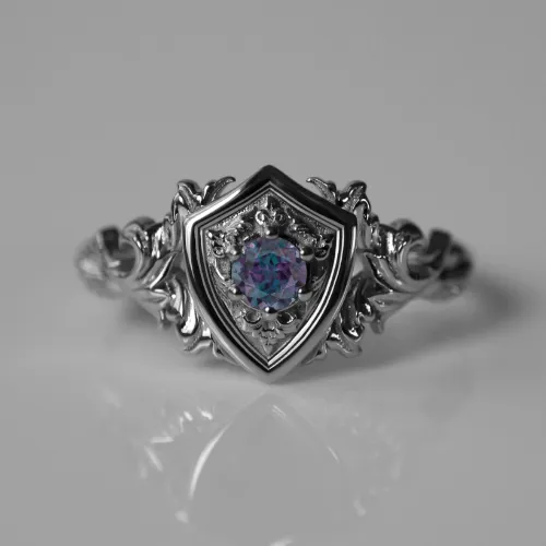 Custom Shield Ring  1572.00