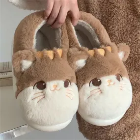 Cute Cat Cotton Slippers