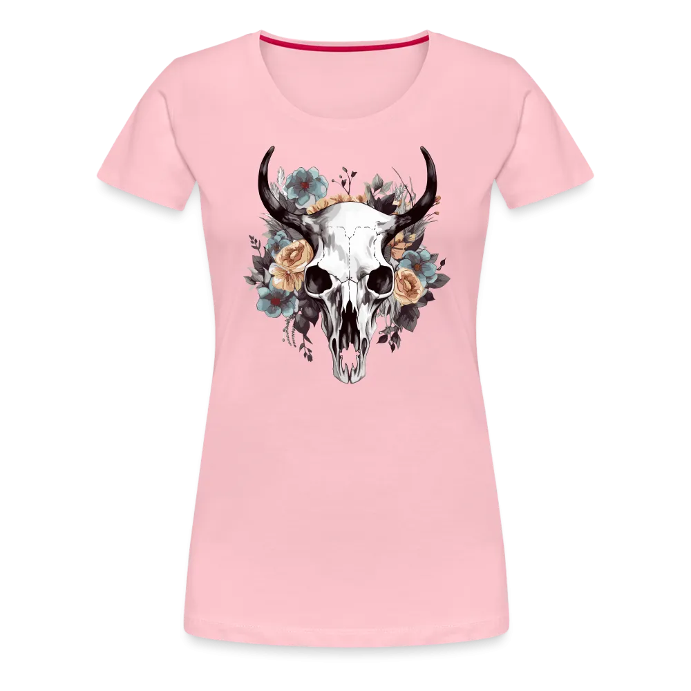 Damen T-Shirt mit Totenkopf Motiv "Boho Skull"