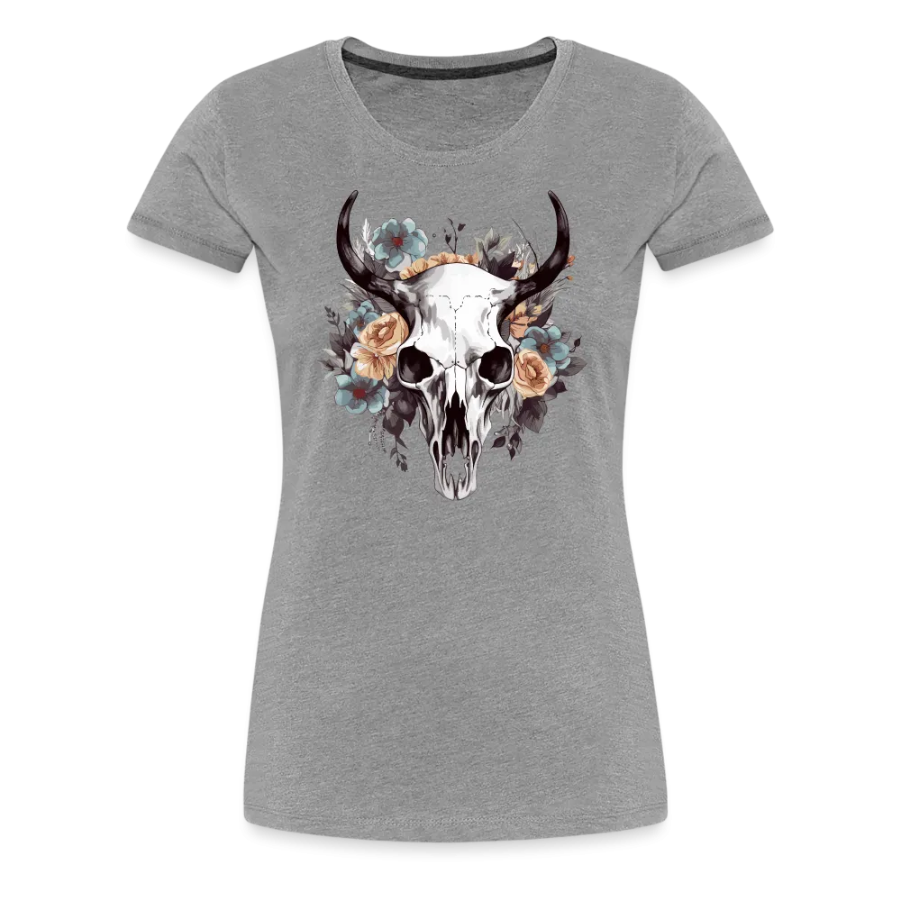 Damen T-Shirt mit Totenkopf Motiv "Boho Skull"