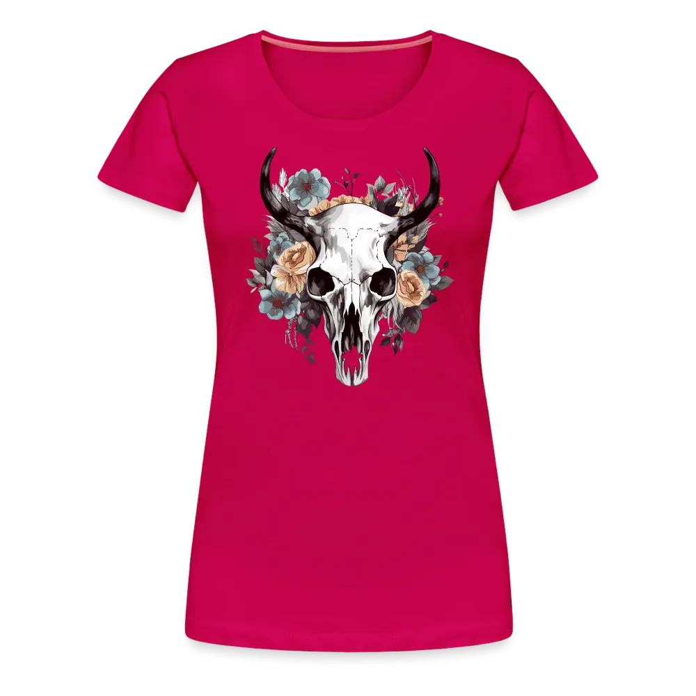 Damen T-Shirt mit Totenkopf Motiv "Boho Skull"