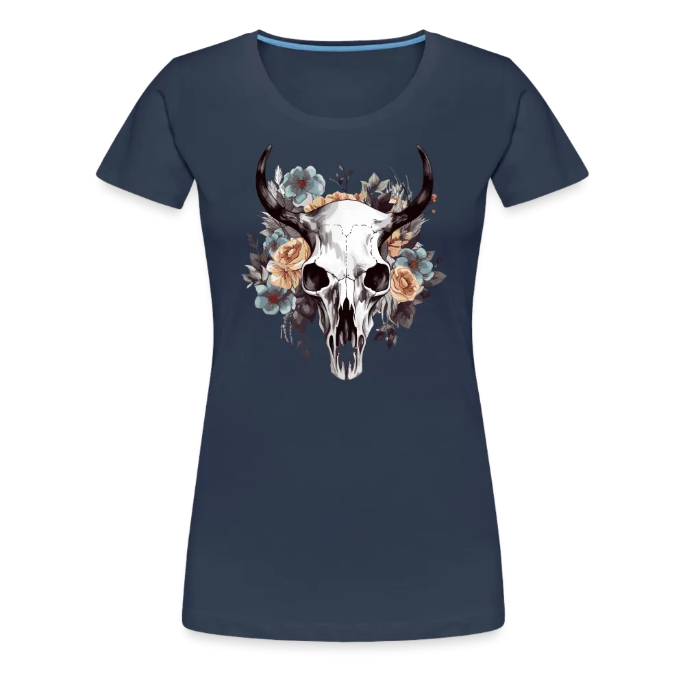 Damen T-Shirt mit Totenkopf Motiv "Boho Skull"