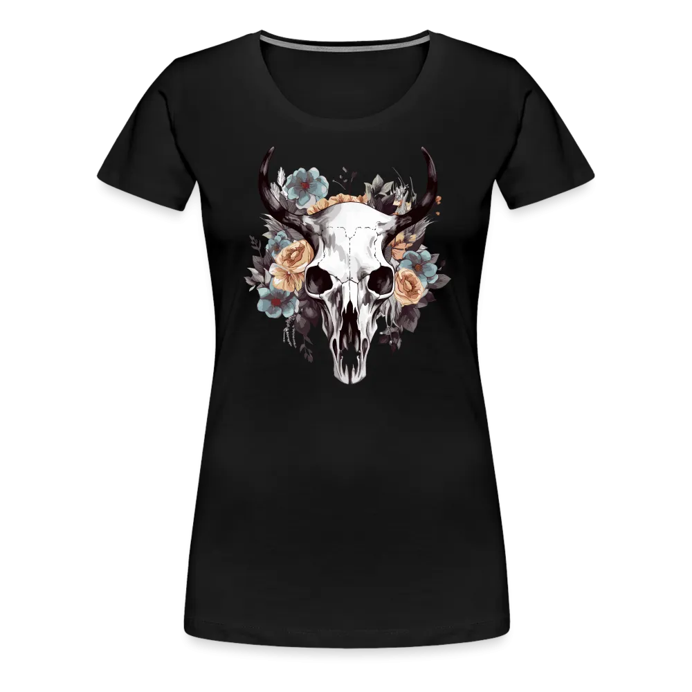 Damen T-Shirt mit Totenkopf Motiv "Boho Skull"