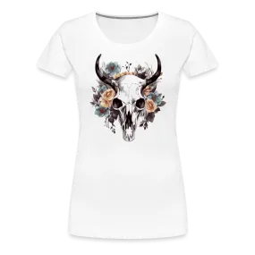 Damen T-Shirt mit Totenkopf Motiv "Boho Skull"