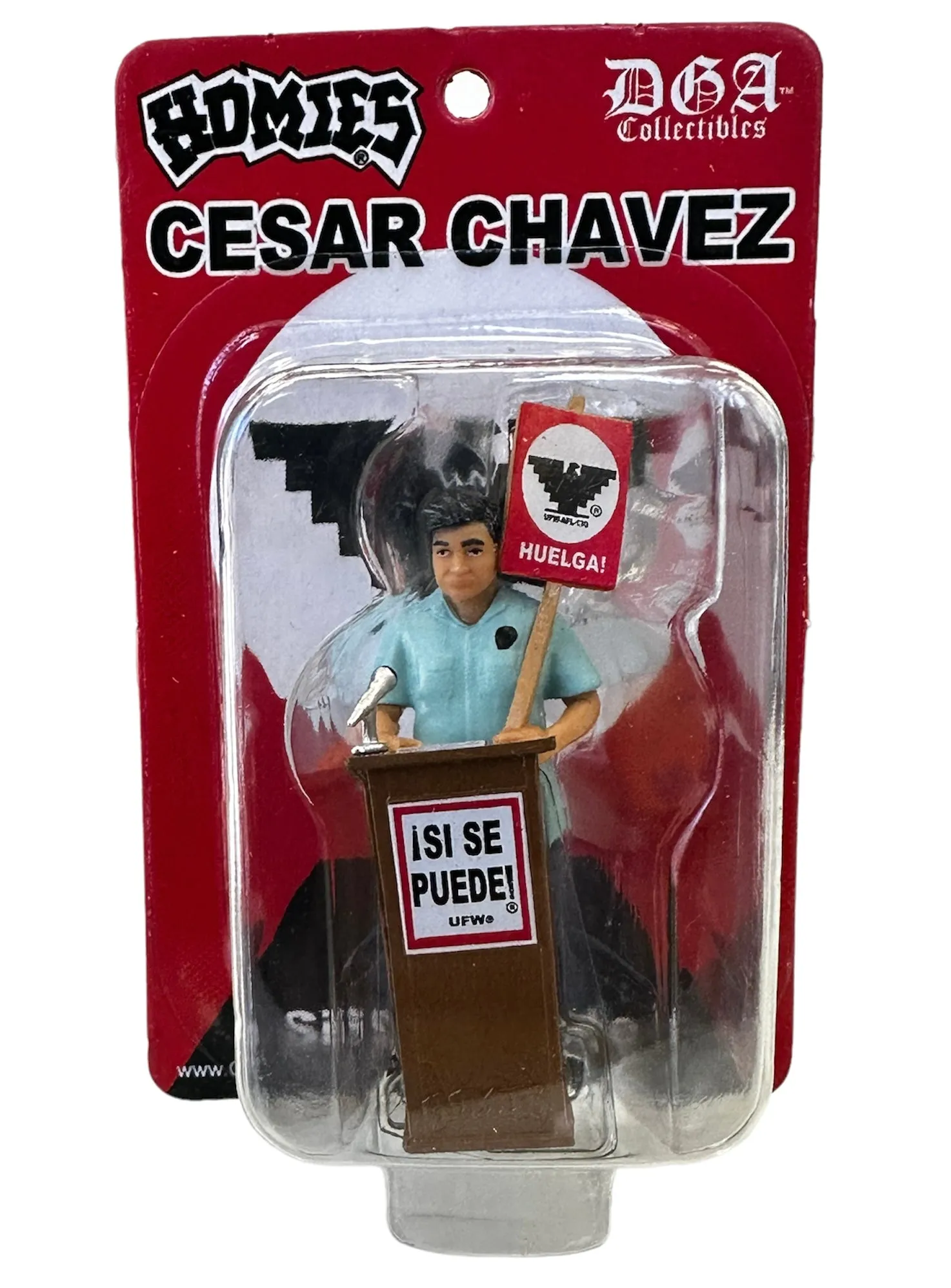 DGA Collectibles - Homies Series 14 Cesar Chavez -  Si Se Puede! Figurine