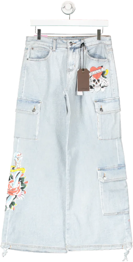 Ed Hardy Blue Love-kills Cargo Jean UK S