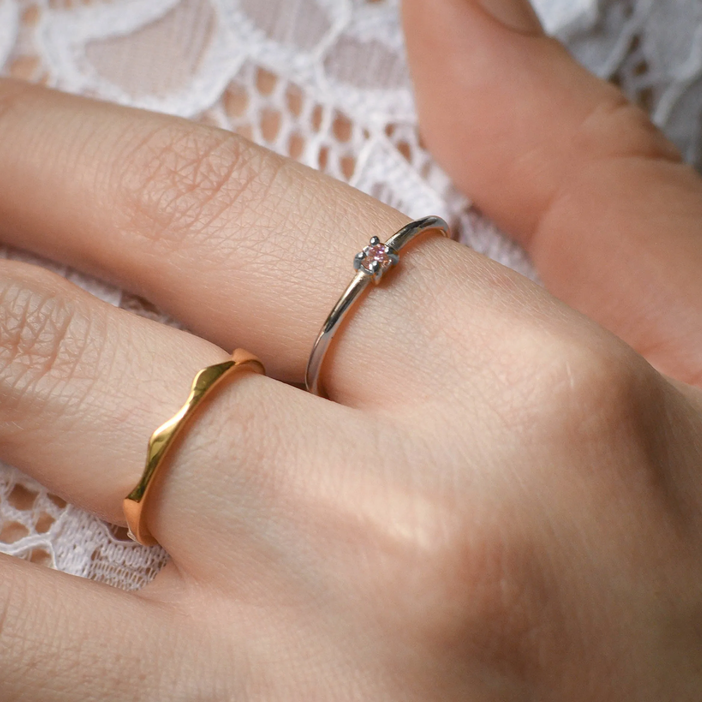 Eliza Ring | Blush Silver