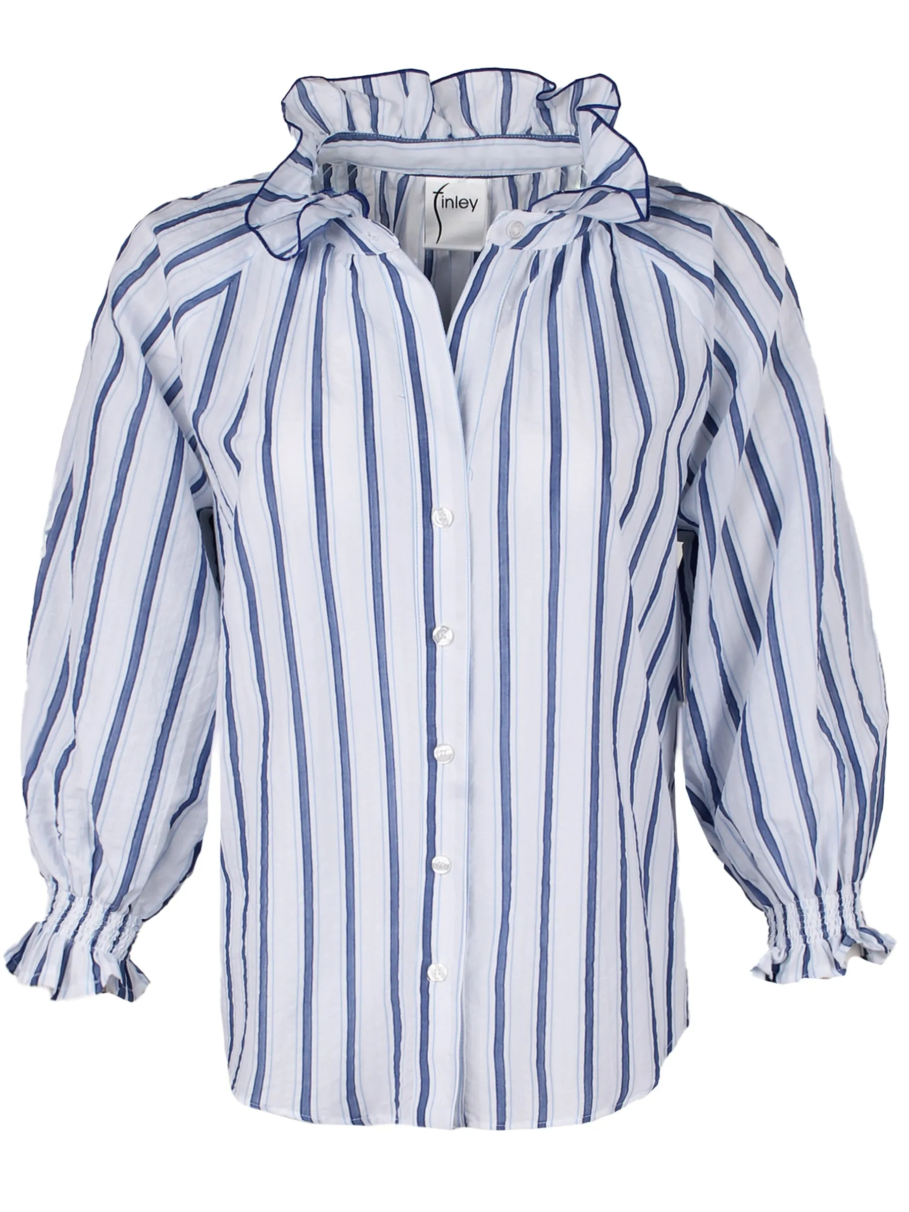 Fiona Shirt Blue Seaworthy Stripe