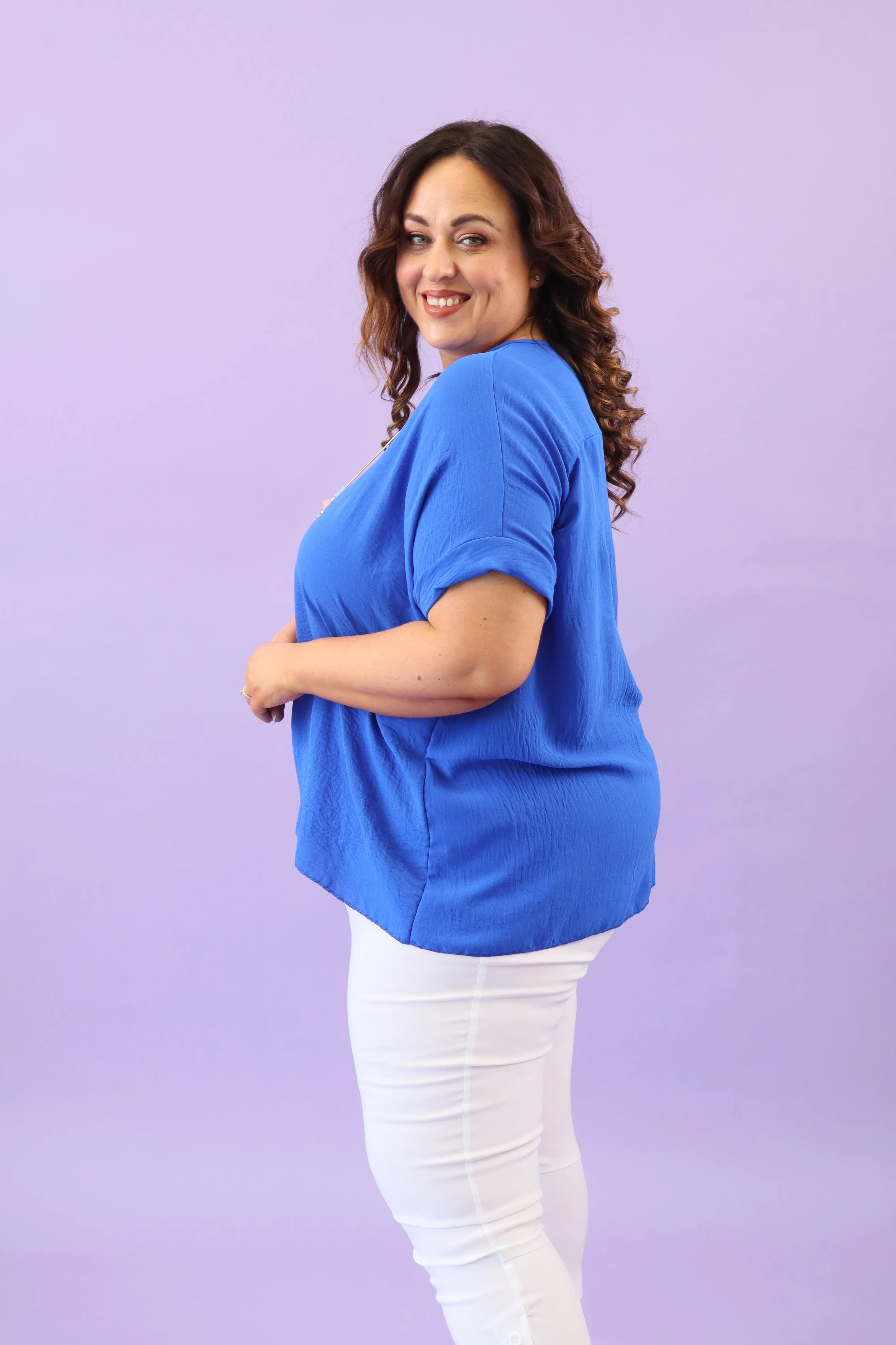 Freya Blouse in Royal Blue