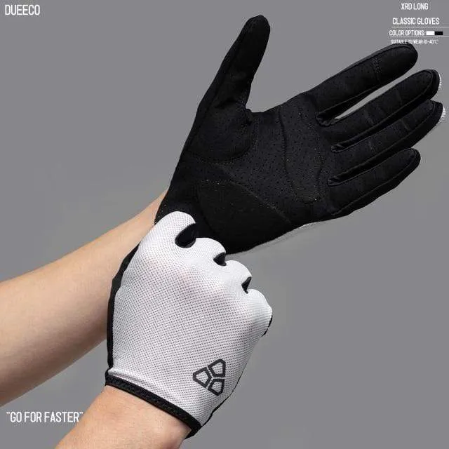 Full Finger Bicycle Gloves MTB MX Gloves XRD Pad Shock Absorbing Non-Slip Touch Screen Design For Men And Women