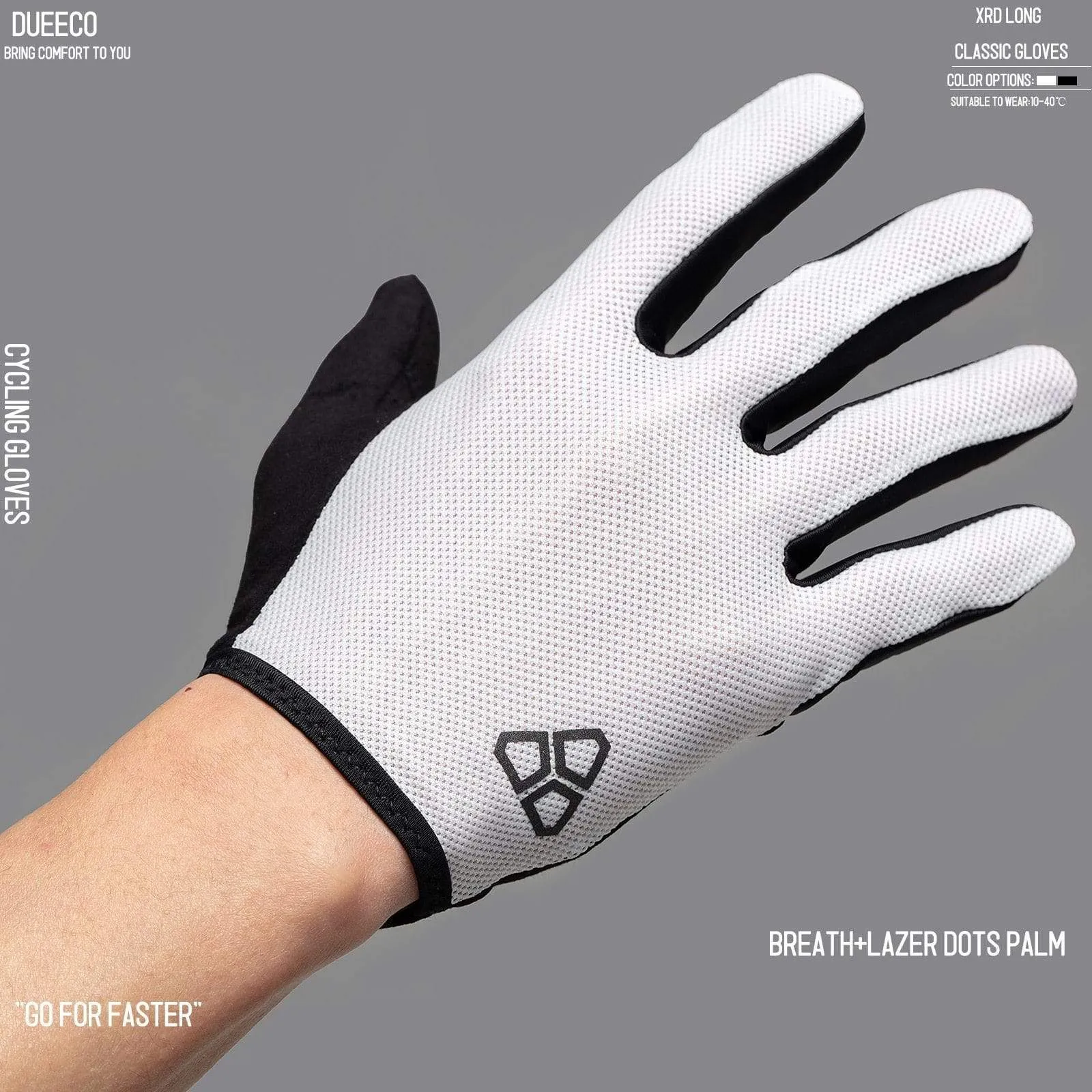 Full Finger Bicycle Gloves MTB MX Gloves XRD Pad Shock Absorbing Non-Slip Touch Screen Design For Men And Women