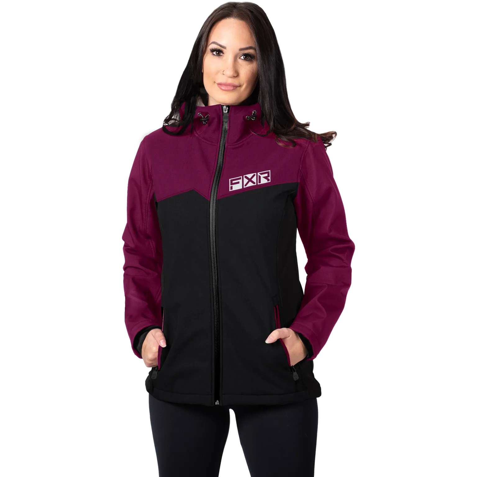 FXR Women's Pulse Softshell Black/Berry